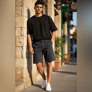 Hawk & Co Black Cargo Shorts Size 36 NWOT | Durable Casual Everyday Wear